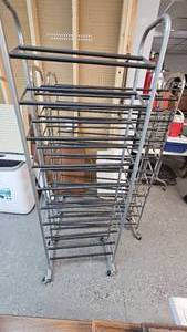 lot 175 image: Shoe Racks, 2 Large and 1 small as shown