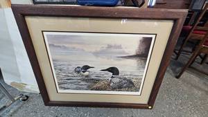 lot 167 image: Voice of the Lakes-Loons by Marian Anderson