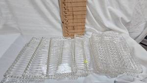 lot 149 image: Lot of Heavy Clear Glass Relish Dishes(9)