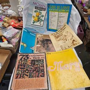 lot 99 image: Assorted Lot of Sheet Music, Movies and Whatnot