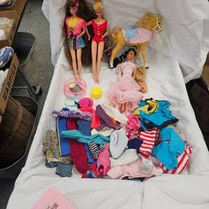 lot 104 image: Lot of Barbie, accessories and other