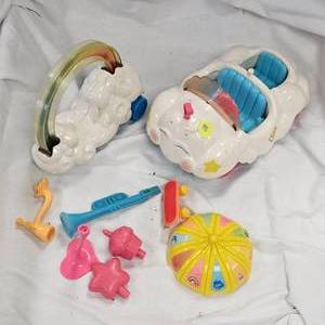 lot 110 image: Care Bear Cloud Mobile and Care Bear Cloud Roller