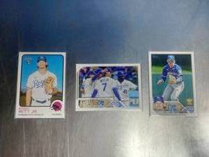 lot 52 image: Bobby Witt JR. Trading Cards in Sleeves
