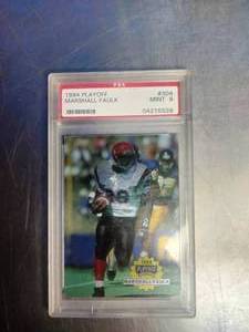 lot 61 image: PSA Graded Marshall Faulk Trading Card