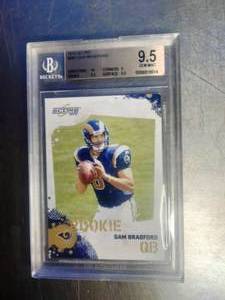 lot 67 image: Beckett Graded Sam Bradford Trading Card