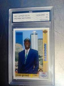 lot 69 image: FGS Graded Dikembe Mutombo Trading Card