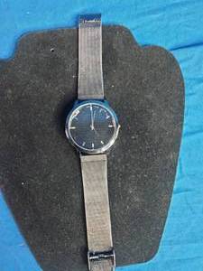 lot 18 image: Steeltime Mens Our Father Prayer Watch