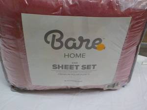 lot 32 image: Bare Home King Sheet Set...