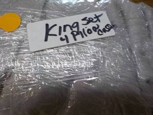 lot 41 image: Bare Home King set of 4 Pillowcases...