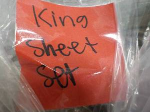 lot 45 image: Bare Home King Sheet Set...