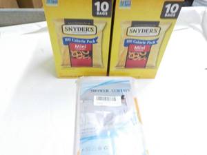 lot 105 image: Snyders Mini Pretzels and a Shower ...