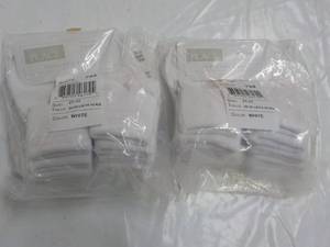 lot 106 image: 12 pair White Size 2t-3t Toddler Tr...