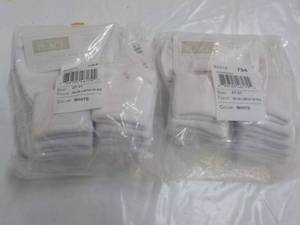 lot 107 image: 12 pair White Size 2t-3t Toddler Tr...
