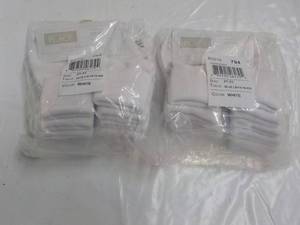 lot 108 image: 12 pair White Size 2t-3t Toddler Tr...
