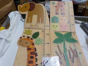 lot 141 image: Child Height Meter Bamboo Waterproo...