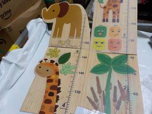 lot 143 image: Child Height Meter Bamboo Waterproo...