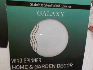 lot 185 image: Galaxy Stainless Steel Wind Spinner...