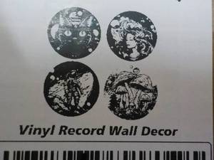 lot 187 image: 4 Vinyl Record Wall Dcor...