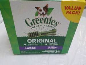 lot 208 image: Greenies 24 Pack dog Dental Treats...