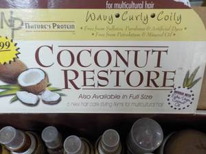 lot 234 image: 37 pc Coconut Restore Trial Size Pr...