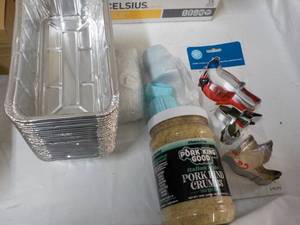 lot 242 image: Pork Rind Crumbs, Cookie Cutters, N...