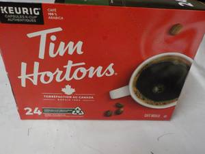 lot 248 image: Keurig Tim Hortons 24 Coffee Pods...