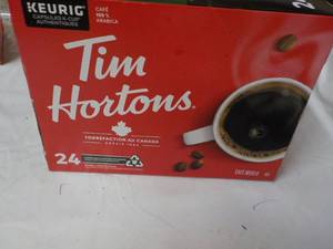 lot 249 image: Keurig Tim Hortons 24 Coffee Pods...