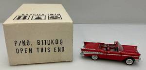 lot 9 image: Miniature Franklin Mint Die Cast 1957 Chevy (NIB)