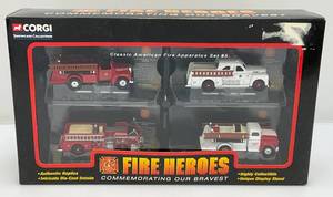 lot 17 image: Vintage Corgi Showcase Collection FIRE HEROES Die Cast Miniature Vehicles (NIB)