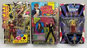 lot 39 image: Misc. Vintage Action Figures Including Austin Powers, WILD C.A.T.S. & More (NIB)
