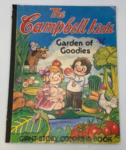 lot 40 image: Very Large Vintage Campbell Kids Coloring Book (Some Pages Colored) 16 34 x 21 12