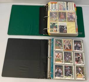 lot 46 image: Misc. Unsorted Baseball Sports Cards In Clollectors Albums
