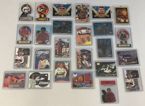 lot 47 image: Misc. NASCAR Trading Cards In Protective Holders