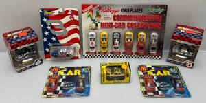 lot 69 image: Misc. Vintage Miniature NASCAR Die Cast Carsc & More (NIB)