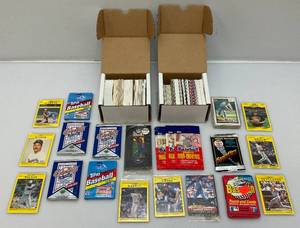lot 74 image: Group Of Misc. Unsorted Sports Cards, Sealed Packs & More