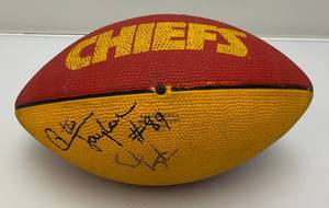 lot 112 image: Otis Taylor Autographed Chiefs Football