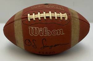 lot 118 image: Vintage WILSON OJ Simpsen F1420 Football