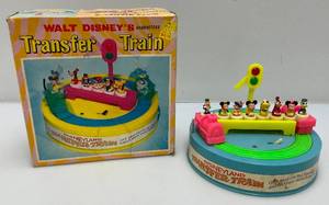 1950's-60's Walt Disney's Characters Battery Operated Disneyland Transfer Train By MARX In Original Box