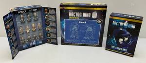 lot 154 image: Misc. DR. WHO Collectibles Including LEGO Like Character Set & More