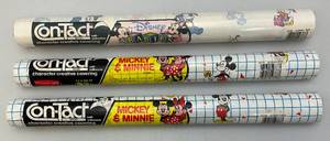 lot 156 image: Vintage Mickey Mouse & Minnie Mouse Con-Tact Paper (NIB)