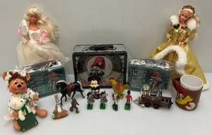 lot 180 image: Misc. Vintage Toys Including Barbies, Britains & More