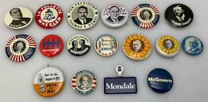 lot 182 image: Vintage Political Button Collection