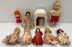 lot 187 image: Vintage Mary Ann Storybook Dolls & More