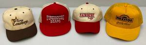 lot 242 image: Four Misc. Vintage Snapback Hats