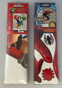 lot 245 image: Spiderman & Mario Brothers Wall Decals (NIB)