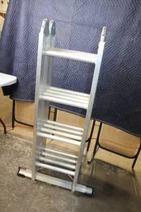 lot 33 image: Werner 16 ft Heavy Duty Aluminum Extension Ladder