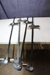 lot 42 image: Set of 4 Heavy-Duty 36 Adjustable Bar Clamps