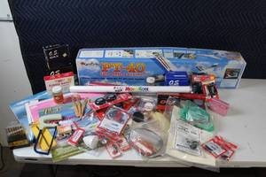 Great Planes PT-40 MKII Trainer RC Airplane Kit with Accessories, Plane Pictures, Booklets, & Calendar