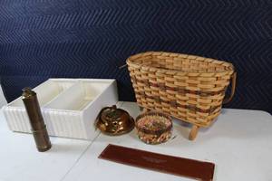 lot 28A image: Collection of Baskets and Miscellaneous Household Items