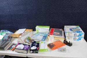 lot 29 image: Assorted Office Supplies Including Envelopes, File Folders, and More